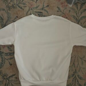 SHEIN White Crew Neck Sweater